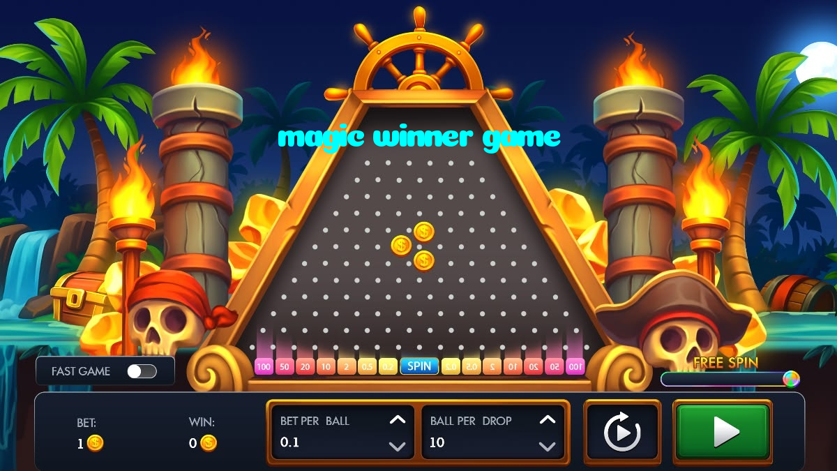 magic winner game casino presented on mobile device in Pakistan with slots and live games